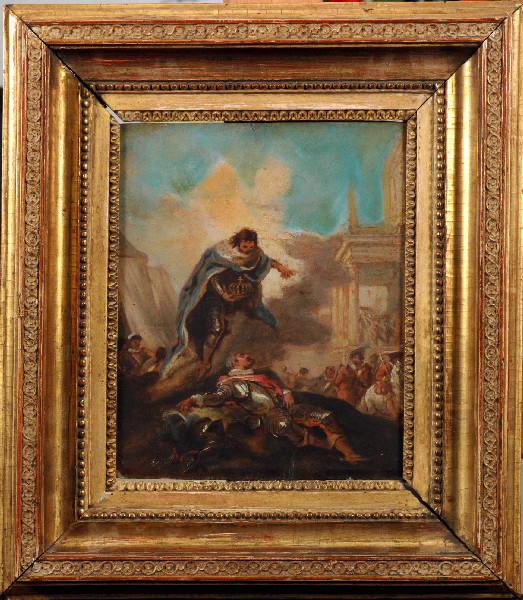 Saint Louis posant sa couronne sur Henri IV endormi