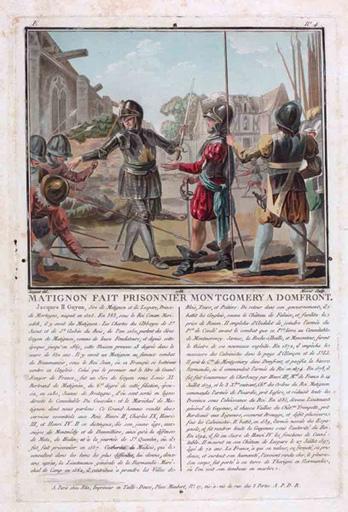 Matignon fait prisonnier Montgomery à Domfront