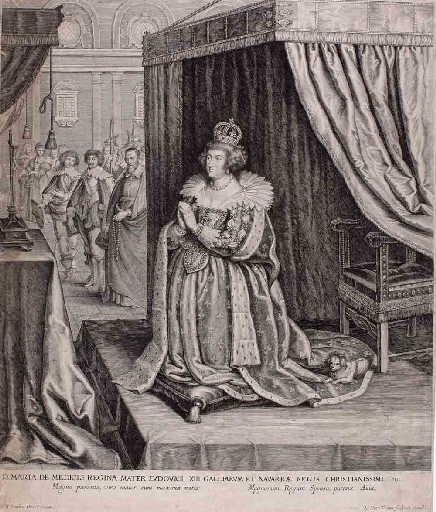 Marie de Médicis à genoux devant un crucifix (titre factice)