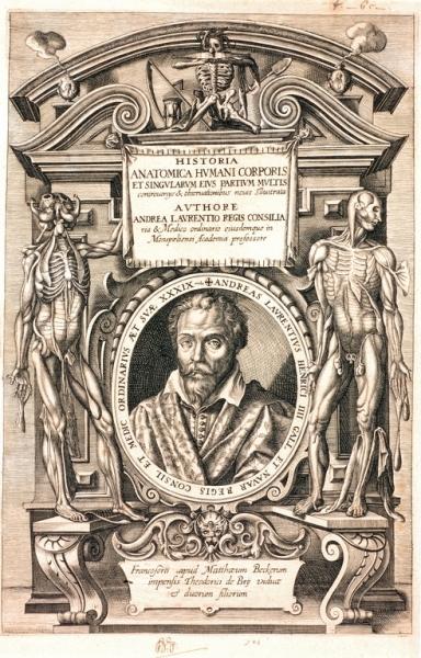 André du Laurens en buste sur fond d'architecture (titre factice)