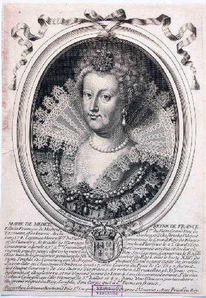 Marie de Médicis Reyne de France (titre inscrit)