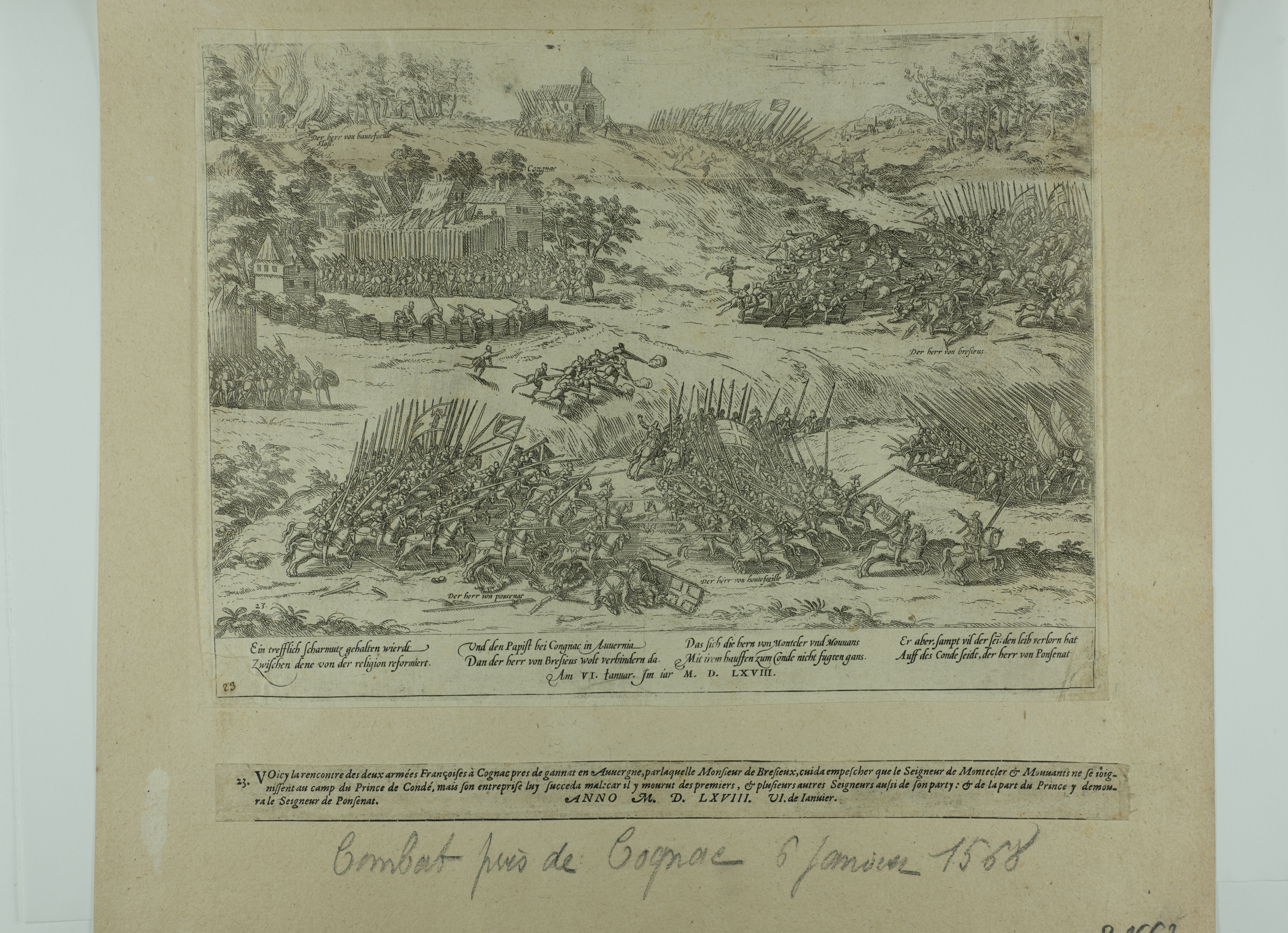 L'ordonnance de la bataille de Jarnac.Mars 1569