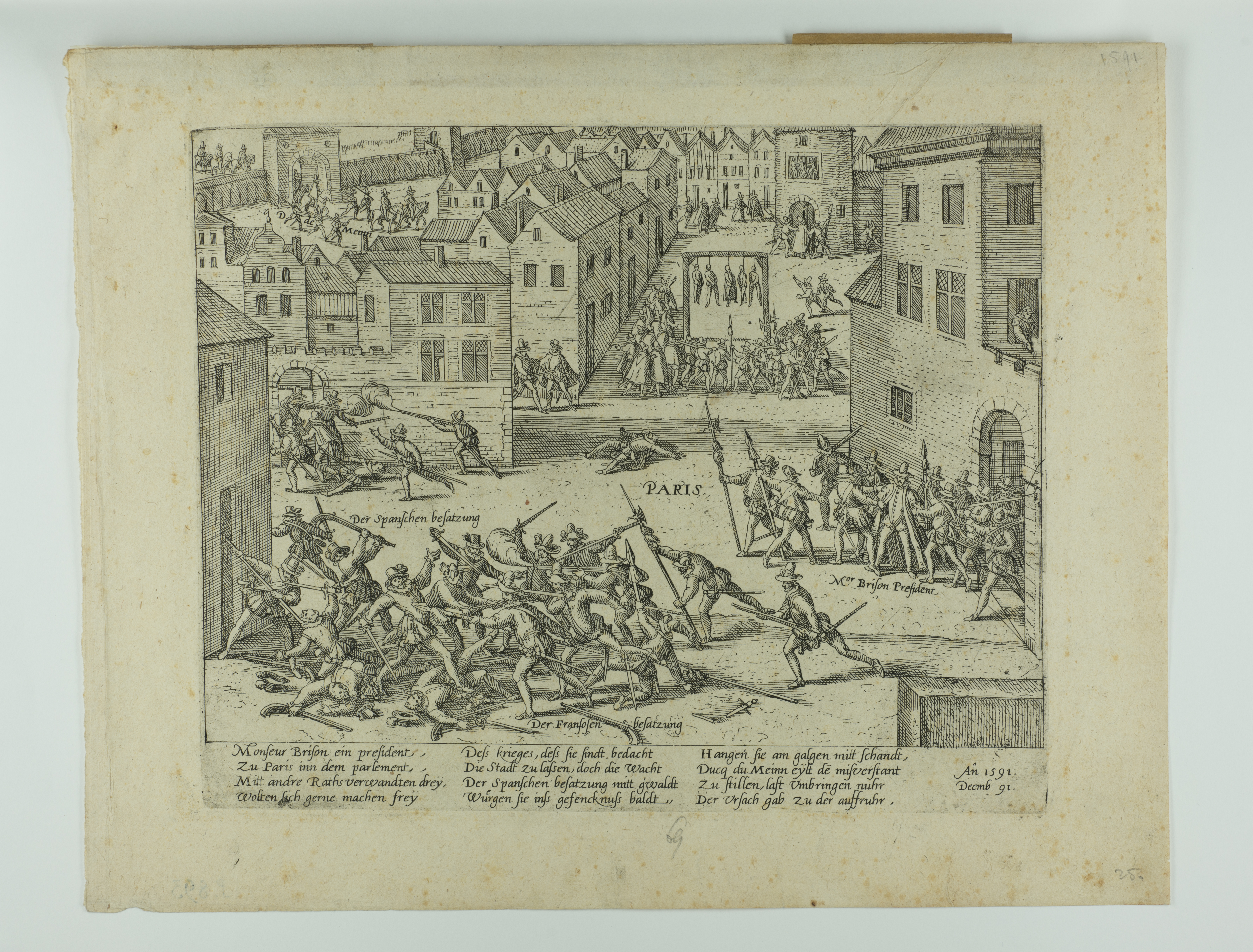 Assassinat du Président B.Brisson.15 novembre 1591