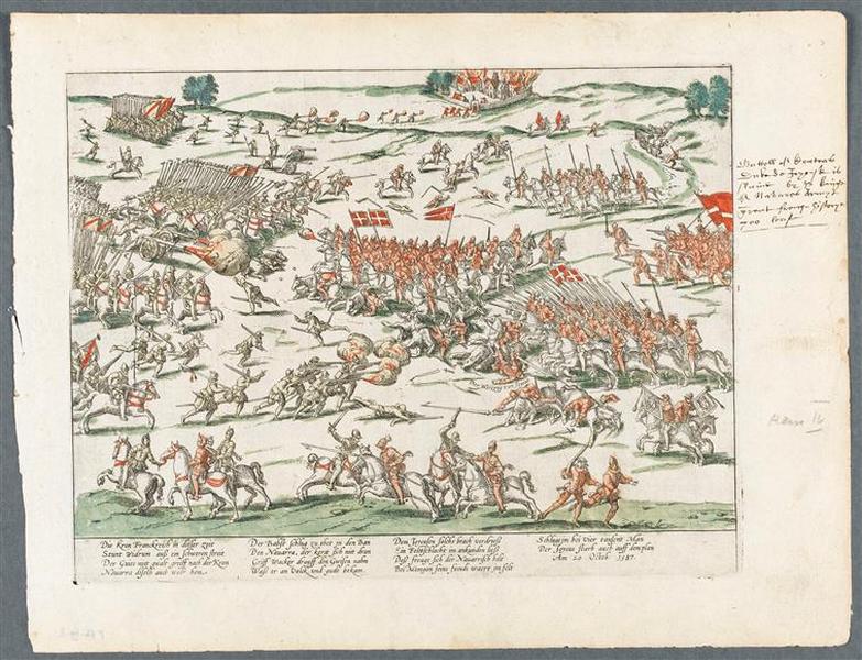 Bataille de Coutras.20 octobre 1587