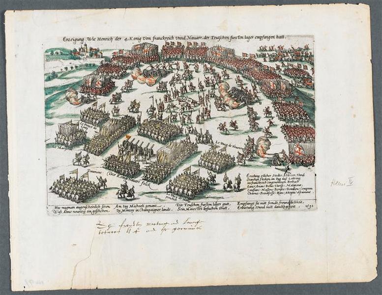 Bataille de Montoy en Champagne.22 septembre 1591