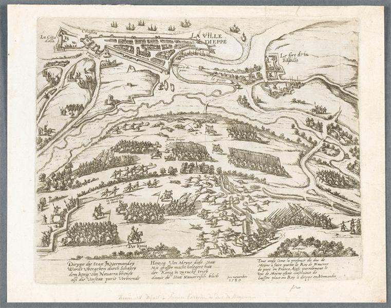 Henri IV repousse le duc de Mayenne à Dieppe (en novembre 1589)