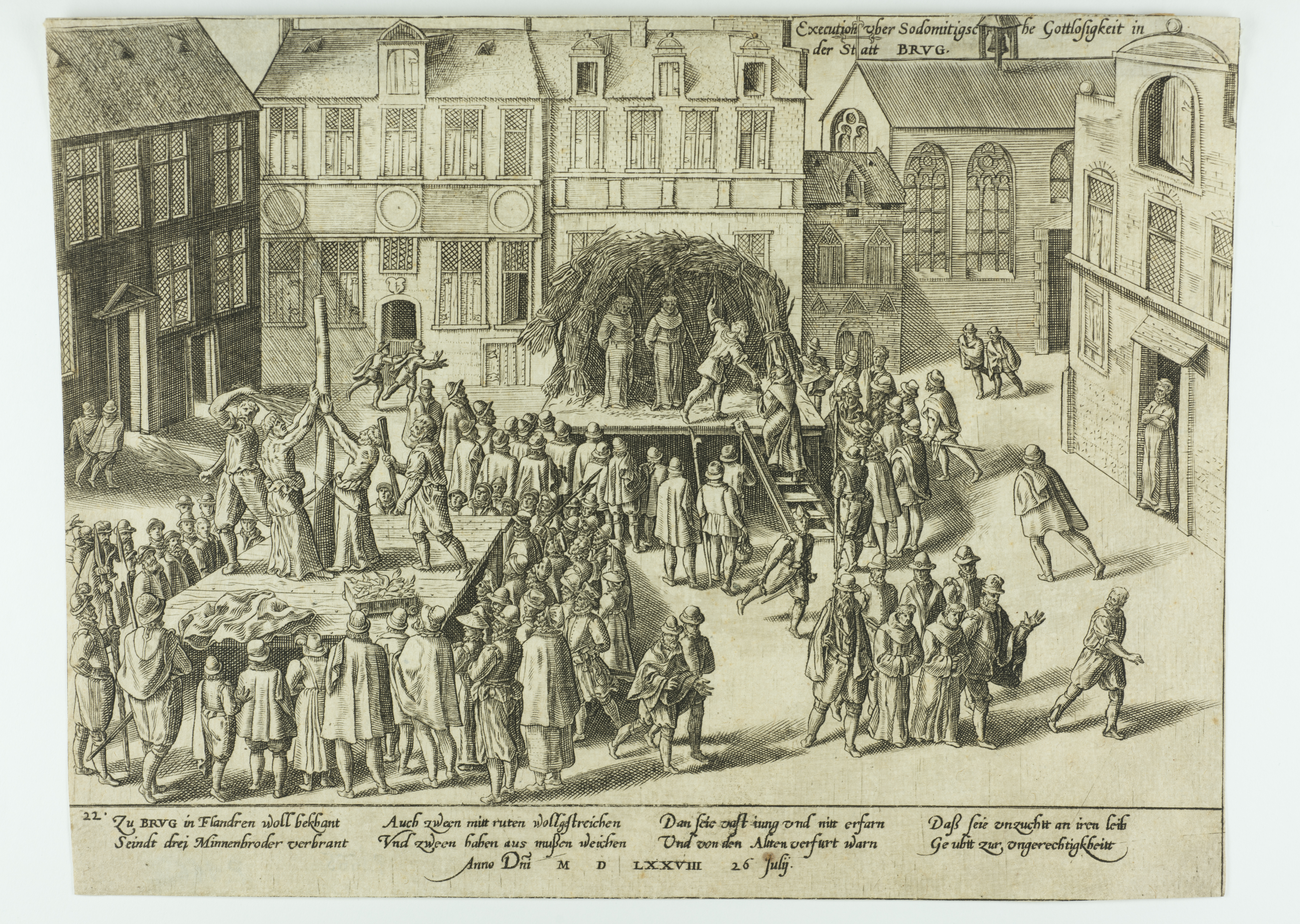 Exécution de Bruges. 26 juillet 1578