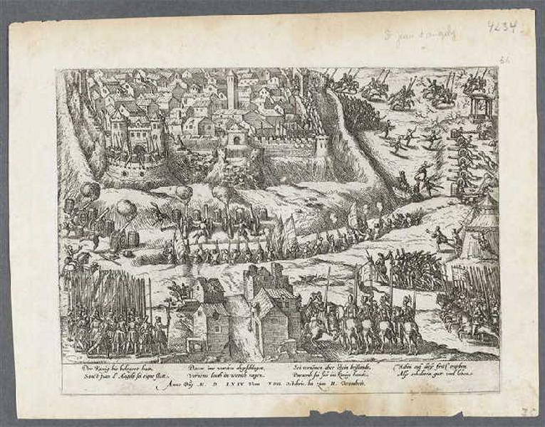 Le siège de Saint Jean d'Angely.14 octobre 1569.