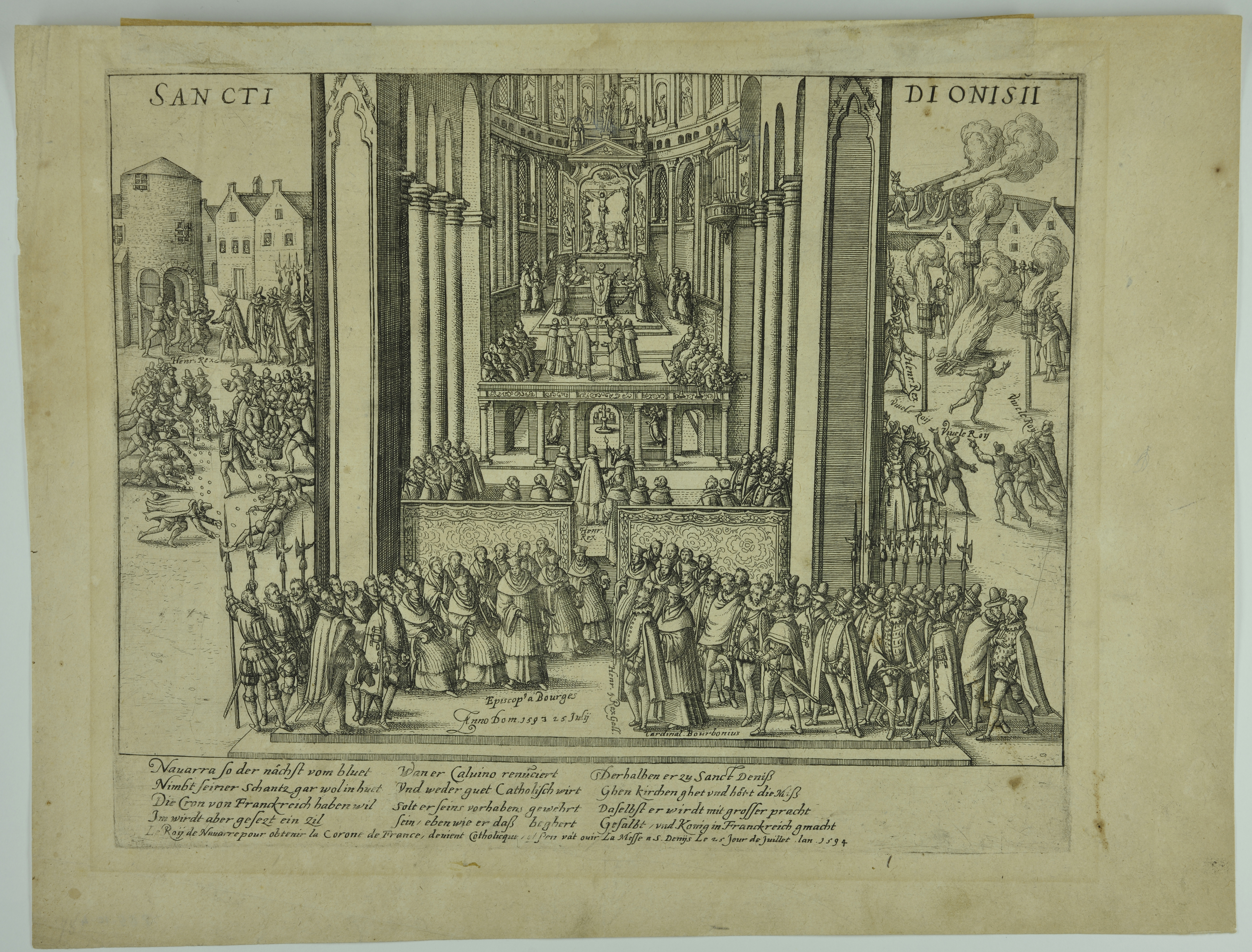 L'abjuration d'Henri IV à St-Denis .1593