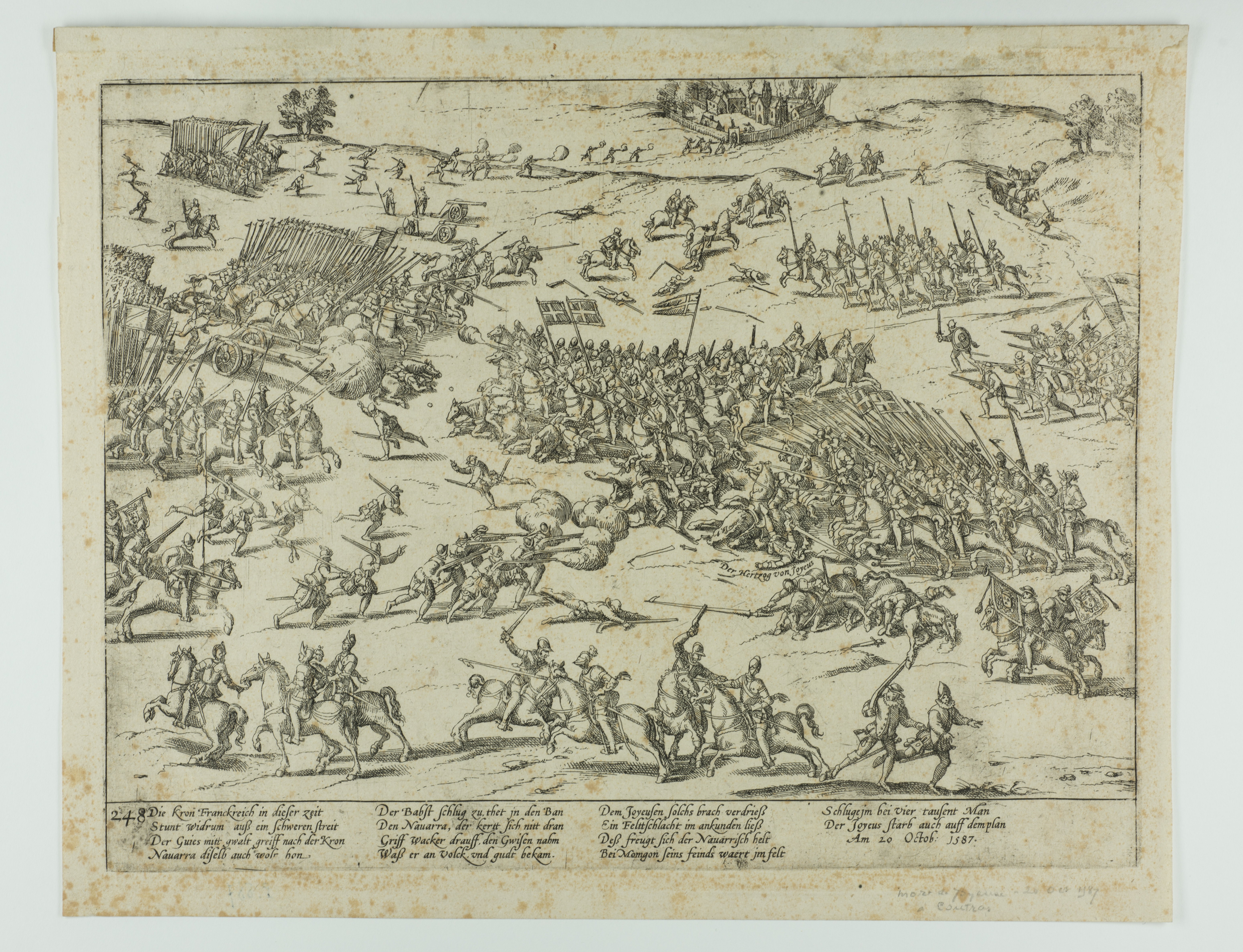 Bataille de Coutras. 20 octobre 1587
