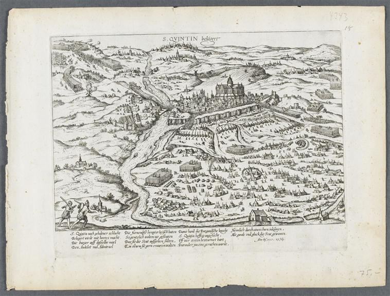 Le siège de Saint-Quentin.1557