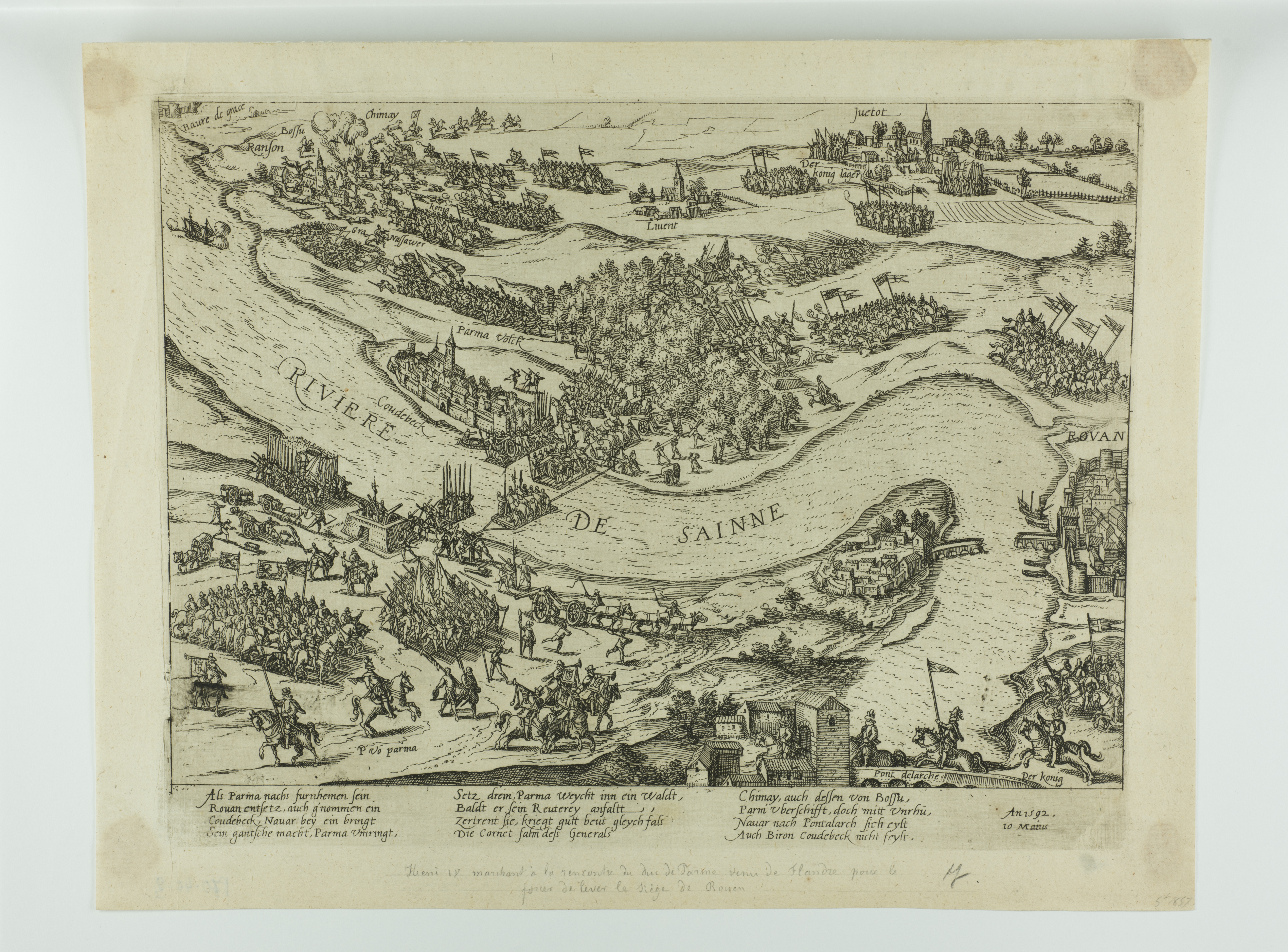Le duc de Parme vient au secours de Rouen