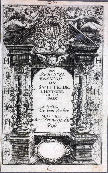 Frontispice pour Le Mercure français