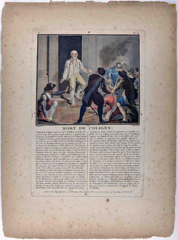 Mort de Coligny (titre inscrit)