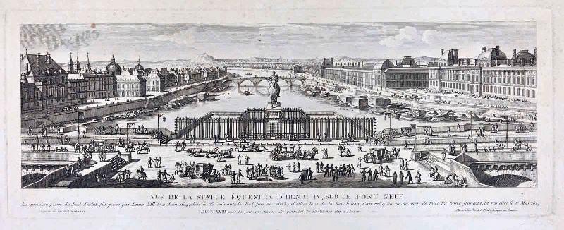 La statue équestre d'Henri IV sur le Pont Neuf