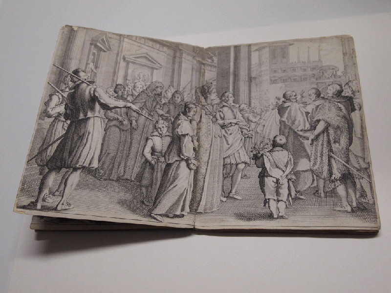 La grande duchesse marie les jeunes filles ; La Vie de Ferdinand Ier de Médicis ; Recueil (factice) (Jacques Callot: "Vita di Fernando" ou "Battaglie Medici", Florence, 1619-1620 )