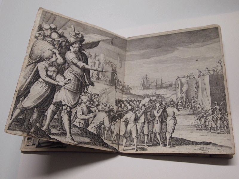 Assaut de deux forteresses ; La Vie de Ferdinand Ier de Médicis ; Recueil (factice) (Jacques Callot: "Vita di Fernando" ou "Battaglie Medici", Florence, 1619-1620 )