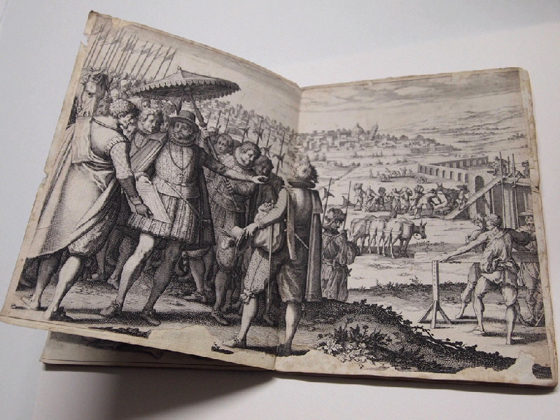 Restauration de l'aqueduc de Pise ; La Vie de Ferdinand Ier de Médicis ; Recueil (factice) (Jacques Callot: "Vita di Fernando" ou "Battaglie Medici", Florence, 1619-1620 )