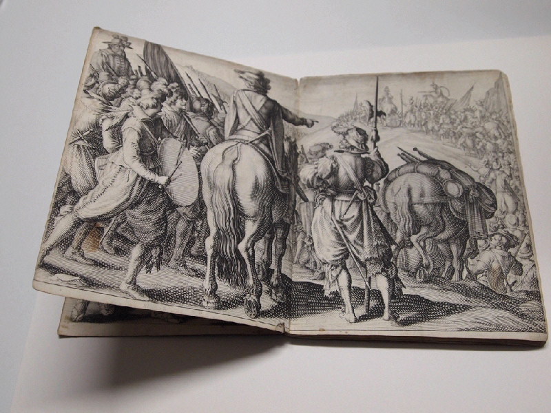 Les troupes de Ferdinand en marche ; La Vie de Ferdinand Ier de Médicis ; Recueil (factice) (Jacques Callot: "Vita di Fernando" ou "Battaglie Medici", Flornece, 1619-1620 )