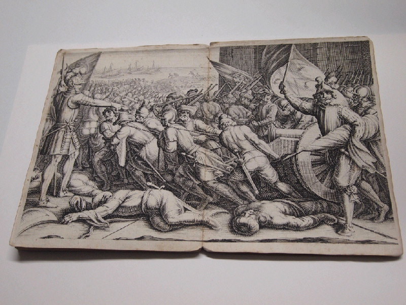 Rembarquement des troupes de Ferdinand ; La Vie de Ferdinand Ier de Médicis ; Recueil (factice) (Jacques Callot: "Vita di Fernando" ou "Battaglie Medici", Florence, 1619-1620)