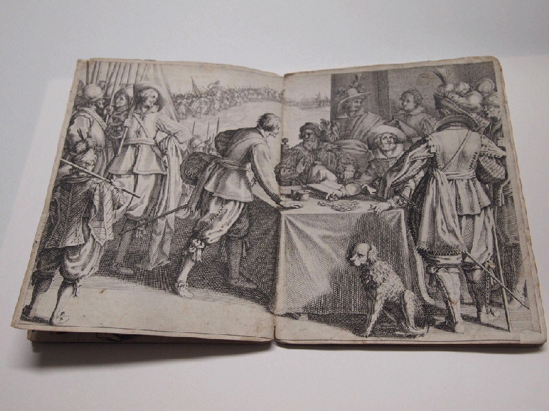 L'enrôlement des troupes de Ferdinand de Médicis ; La Vie de Ferdinand Ier de Médicis ; Recueil (factice) (Jacques Callot: "Vita di Fernando" ou "Battaglie Medici", Florence, 1619-1620)