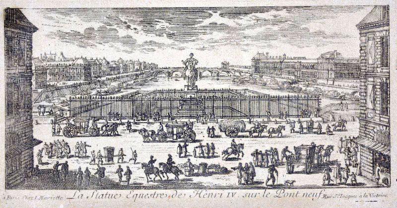 La statue équestre d'Henri IV sur le Pont Neuf