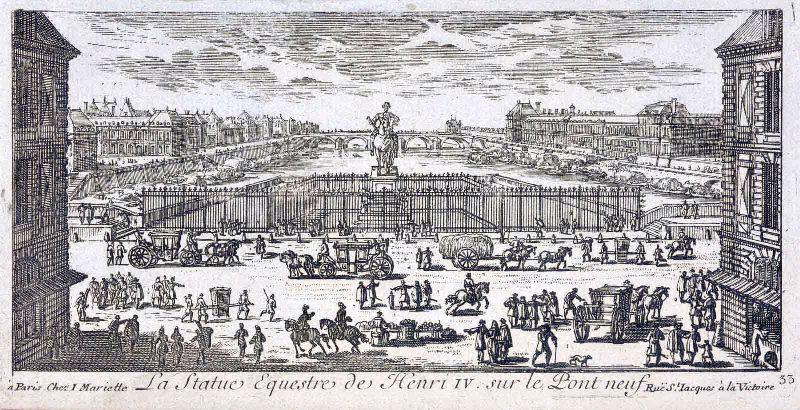 La statue équestre d'Henri IV sur le Pont Neuf