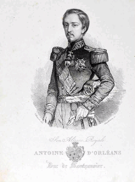 Le duc de Montpensier, capitaine d'artillerie