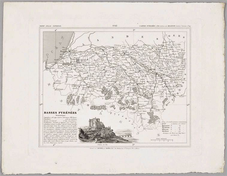 Carte des Basses Pyrénées