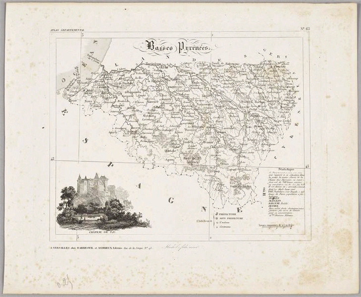 Carte des Basses Pyrénées