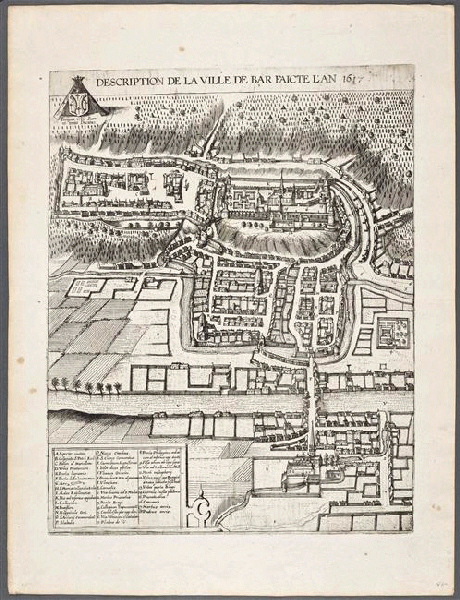 Plan de Bar le Duc-1617