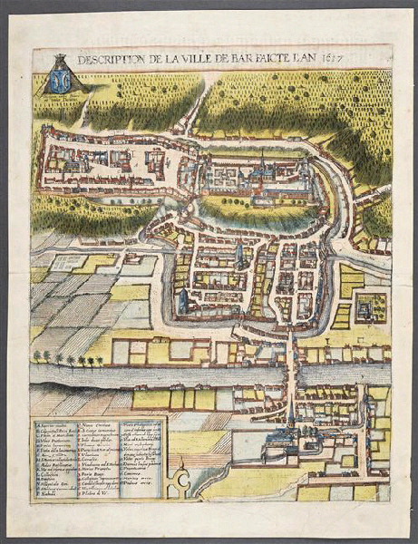 Plan de Bar le Duc-1617