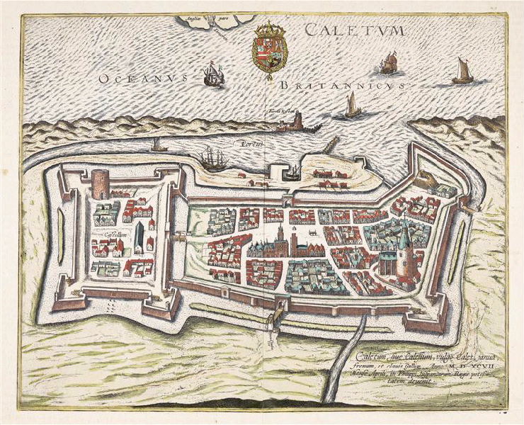 Plan de la ville de Calais-1597