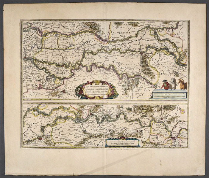 Cartes du Rhin et de la Moselle-vers 1650