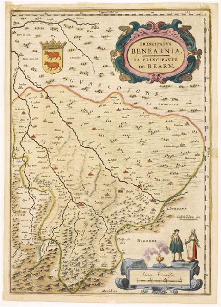 Carte de la Principauté de Béarn