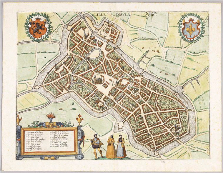 Vue cavalière de Lille