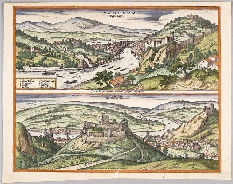 Cartes de Lyon et de Vienne