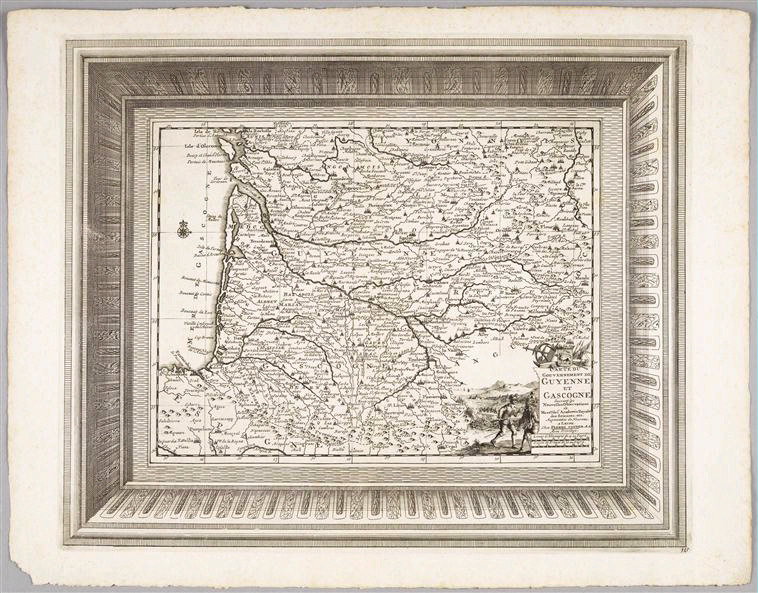 Carte du gouvernement de Guyenne et Gascogne