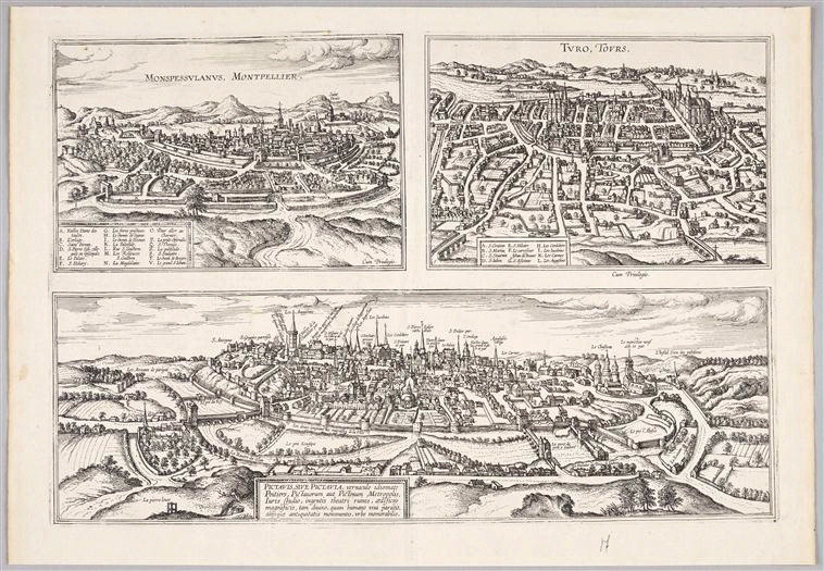 Montpellier, Tours, Poitiers