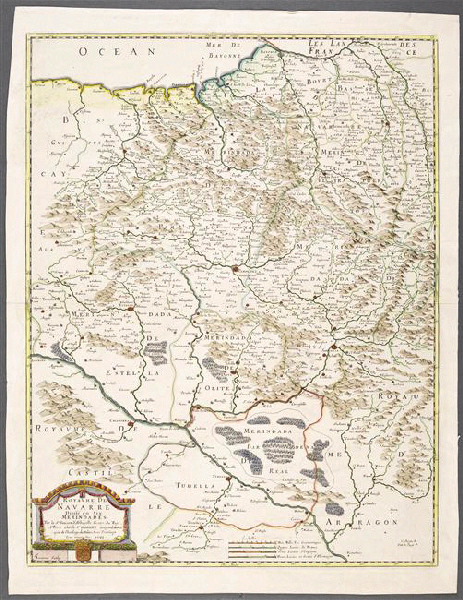 Le Royaume de Navarre divisé en six merindades
