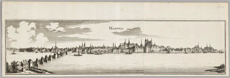 Nantes ; Recueil (factice) (Martin Zeiller" Topographia Galliae", 1661 )