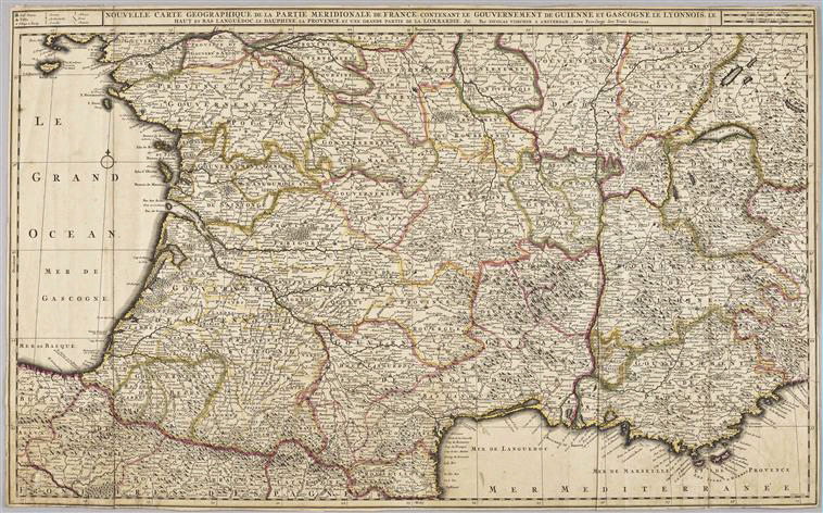 Partie méridionale de France avec la Guienne