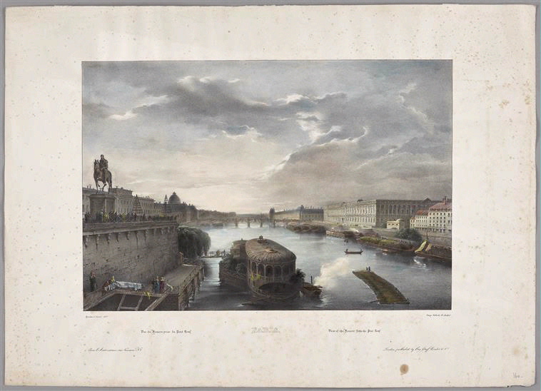 Vue du Louvre prise du Pont Neuf (titre inscrit)