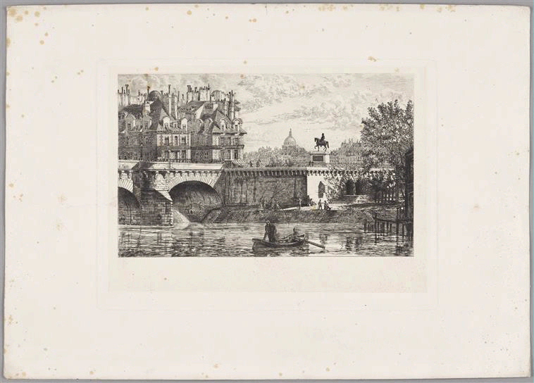 Le Pont-Neuf et la pointe de l'île de la Cité