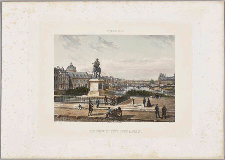 Vue prise du Pont Neuf à Paris