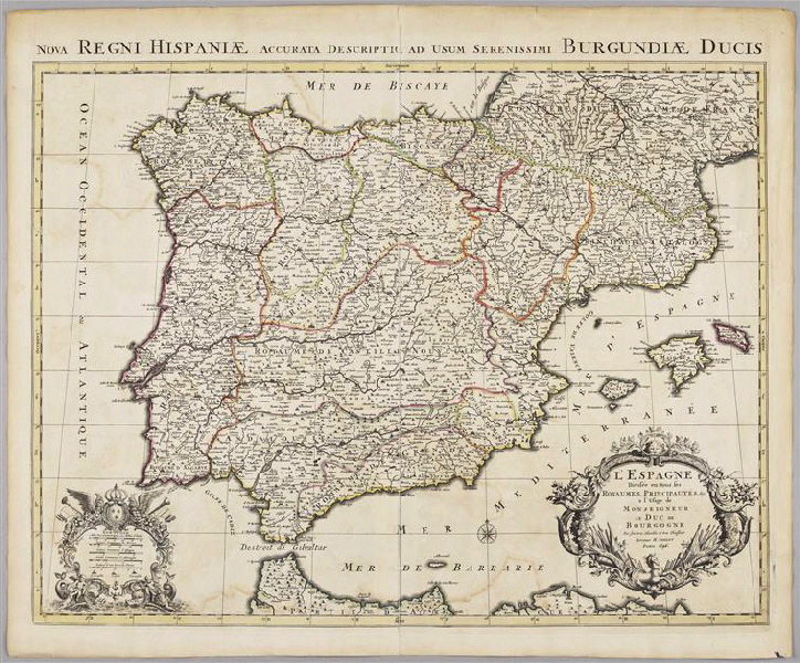 L'Espagne divisée en tous ses Royaumes