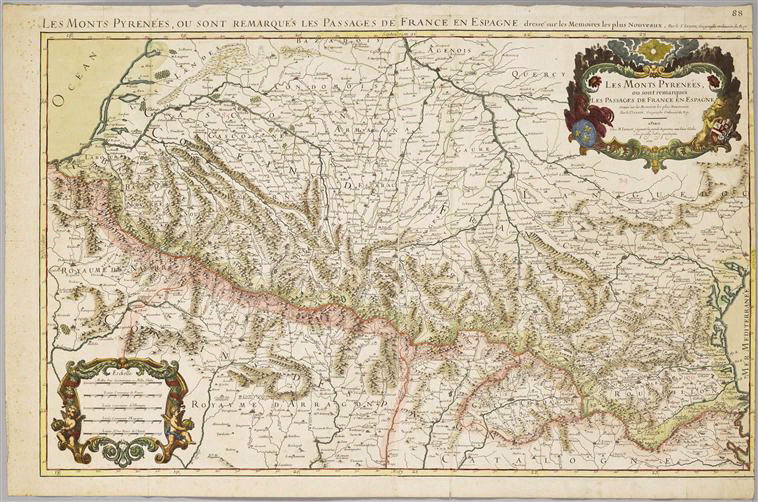 Carte des Pyrénées