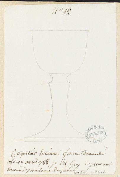 Coquetier à pied