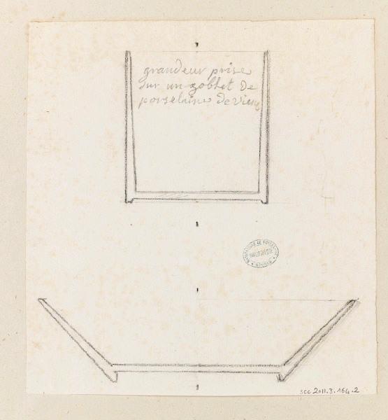 Tasse (titre factice) ; Gobelet Saxe et soucoupe
