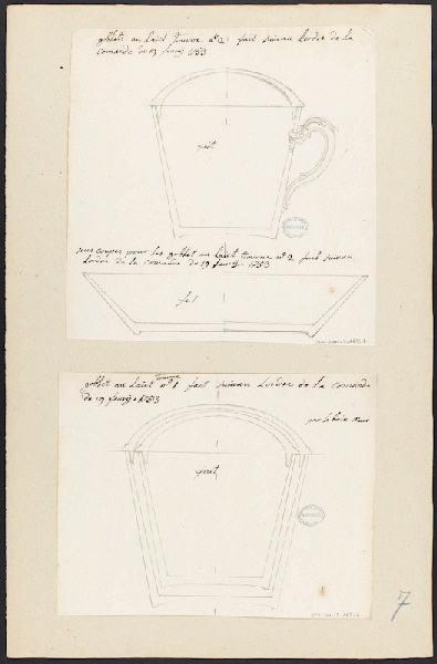 Tasse (titre factice) ; Gobelets